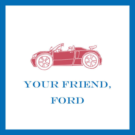 Vintage Car Gift Stickers